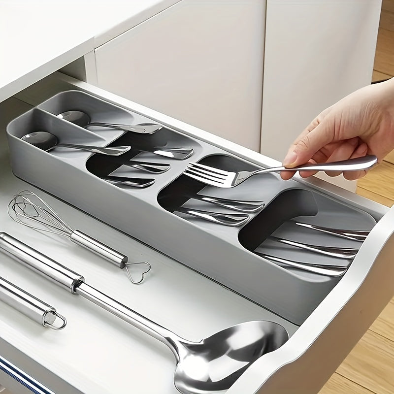 Organize Your Flatware Easily with the 1-Piece Multifunctional Drawer Organizer - Keep Cutlery Sorted, Stored, and Displayed Conveniently