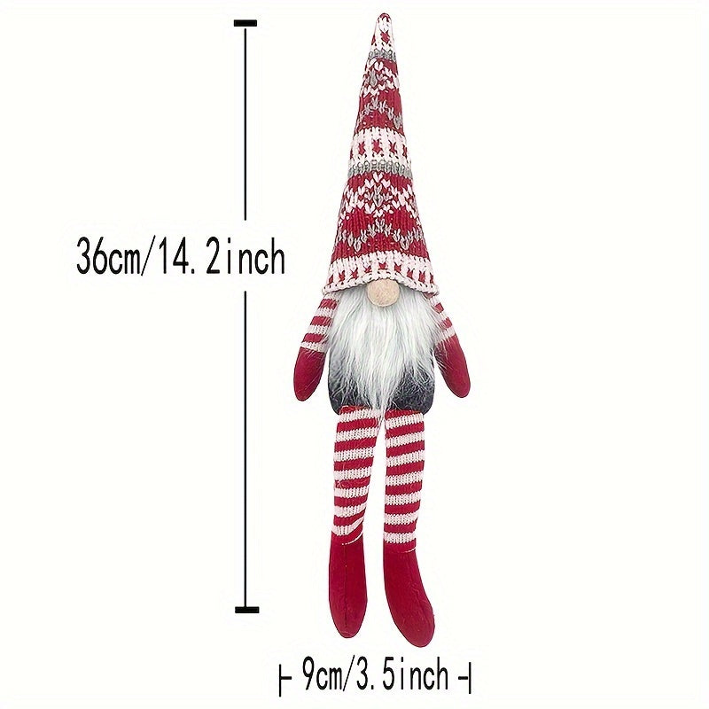 Add holiday cheer with a Christmas faceless old man decoration, measuring 36.07x8.89 cm, for your home decor.