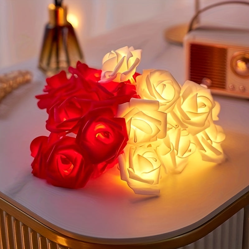 Rose Fairy Lights: Romantic, Battery-Powered for Valentine's Day, Birthdays, Couples & Special Occasions