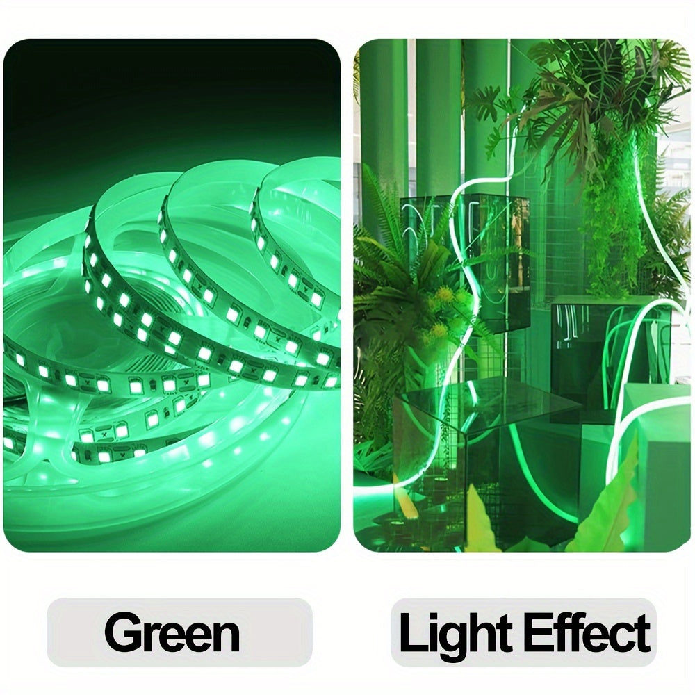 32.8ft/10m LED light strips, 24V, 2835 120LED/M, for home decor, plastic material, DC power.