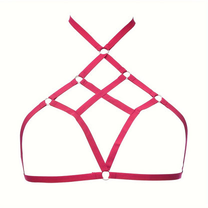 Stylish Hollow Cross Strappy Bra for Nightclub Party