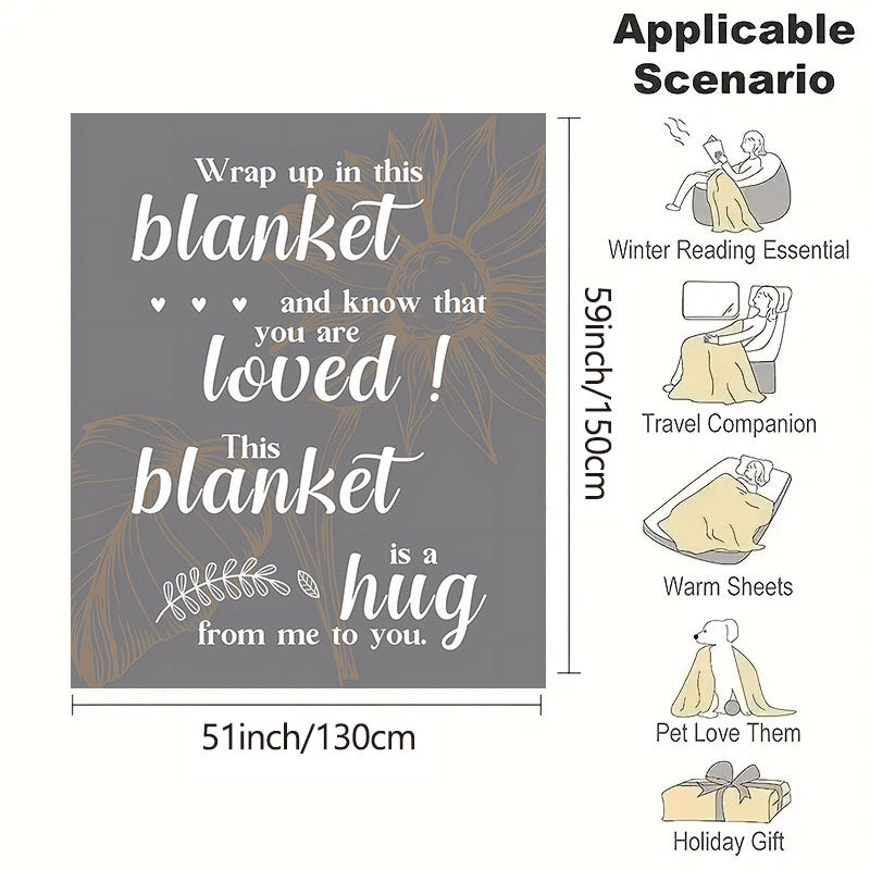 Inspirational Cuddle Blanket for a Speedy Recovery - Luxuriously Soft and Cozy Flannel Throw for Bed, Sofa, Office, or Camping | Ideal Motivational Gift for Him or Her