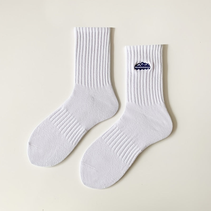 4 pairs of men's casual sports socks, breathable and comfy for spring and summer.