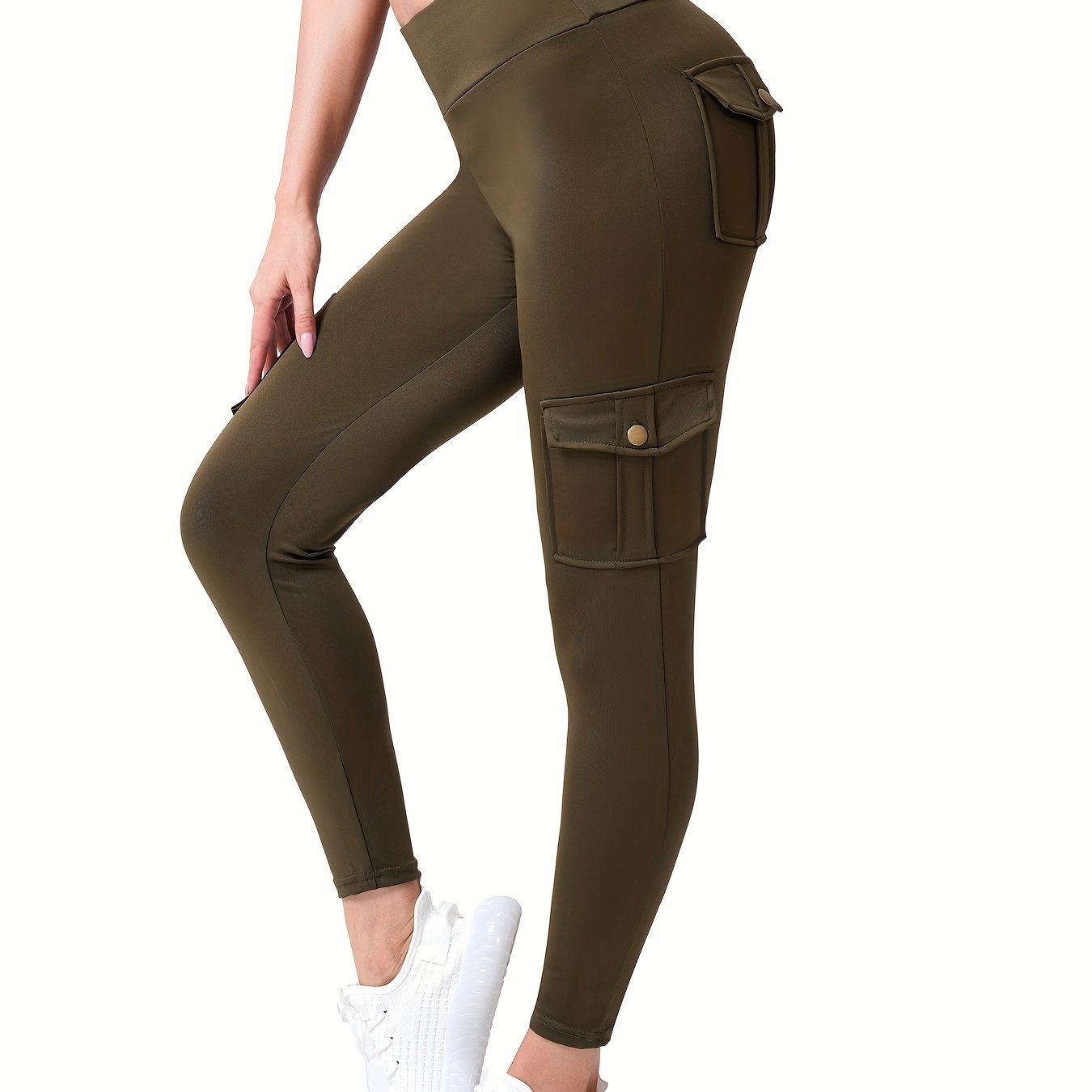 High waist leggings with 4 pockets are versatile and stylish, perfect for both everyday wear and working out.