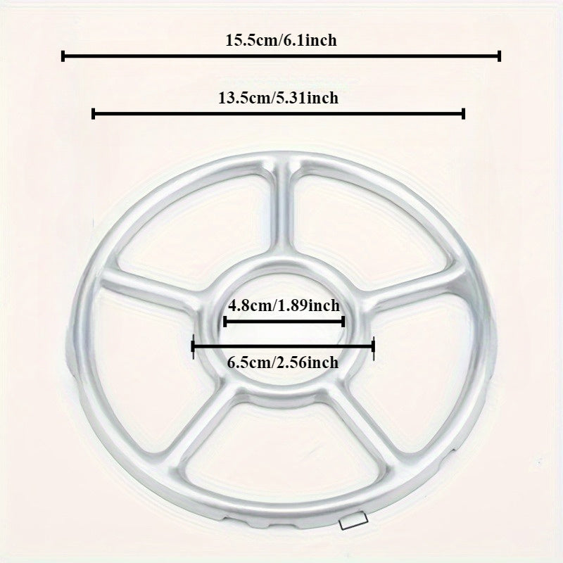 Kitchen Accessory: Durable Stainless Steel Gas Stove Frame with Non-Slip Feet Ensures Safe Cooking