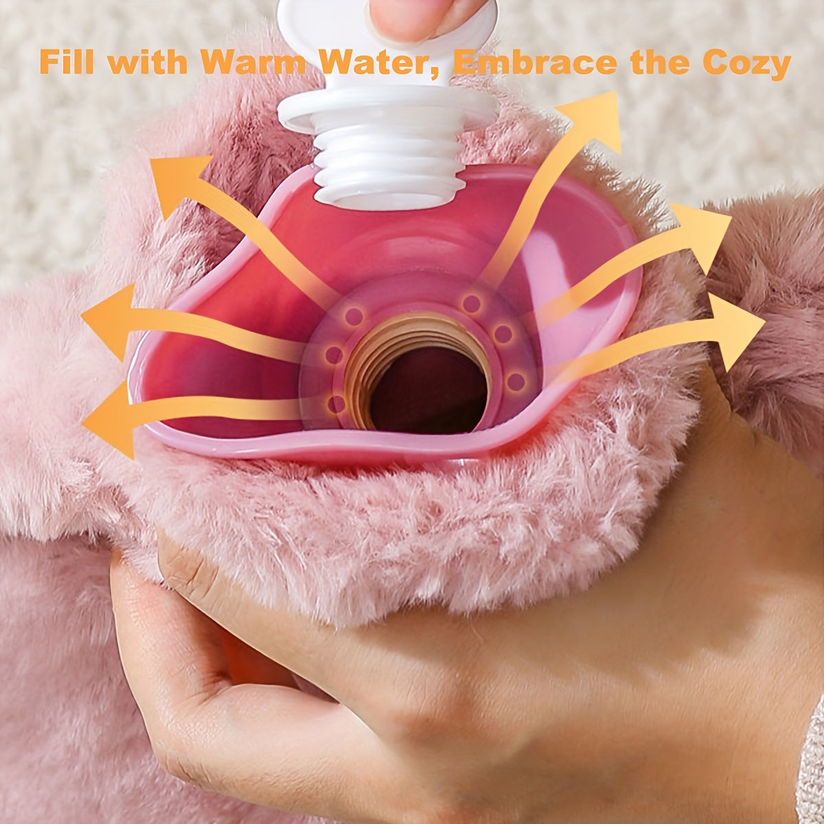 Stay warm and cozy with our 1000ml large-capacity hot water bottle. Made from durable PVC, this soothing hand warmer is perfect for relaxing warmth. Add an optional plush fleece cover for added comfort, making it ideal for cozy reading and bedtime. This