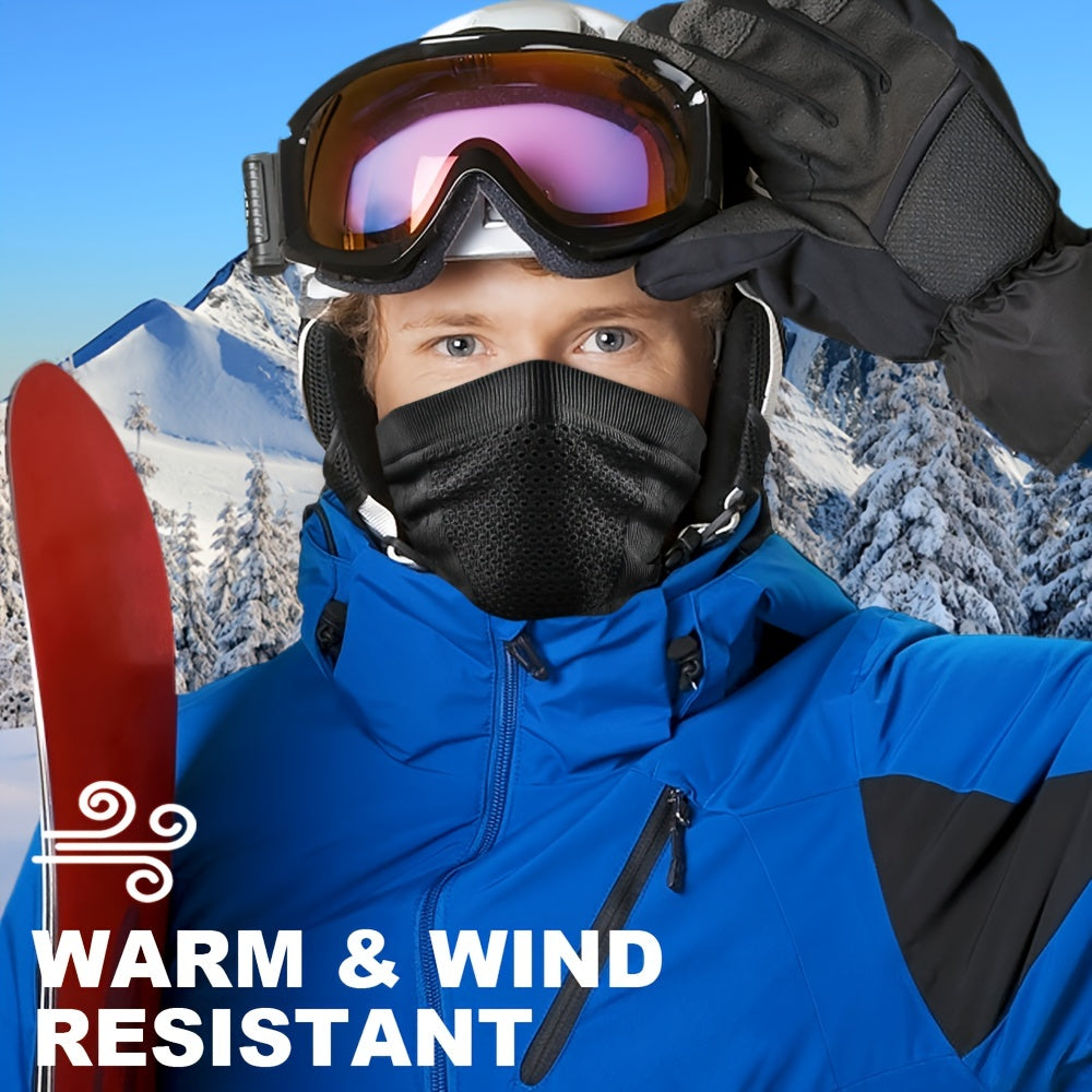 Stay warm this winter with our versatile Winter Neck Gaiter Neck Warmer. This half face ski mask cover shield is perfect for braving the cold weather, offering windproof protection. Use it as a tube bandana, balaclava, or neck warmer while running