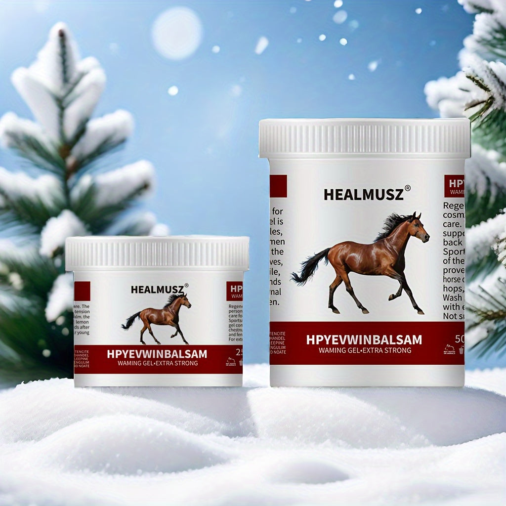 HEALMUSZ 8.45/16.9oz Horse Balm Chestnut Gel for Muscle Care, with Natural Extracts & Salicylic Acid