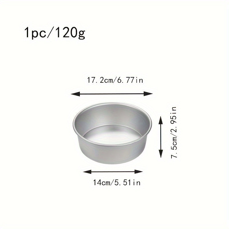 One set includes three round cake baking molds with diameters of 10.16cm, 15.24cm, and 20.32cm. These molds have fixed bottoms and can be used for baking chiffon cakes, jelly puddings, mousses, and more. Perfect for home kitchens, bakeries, and parties