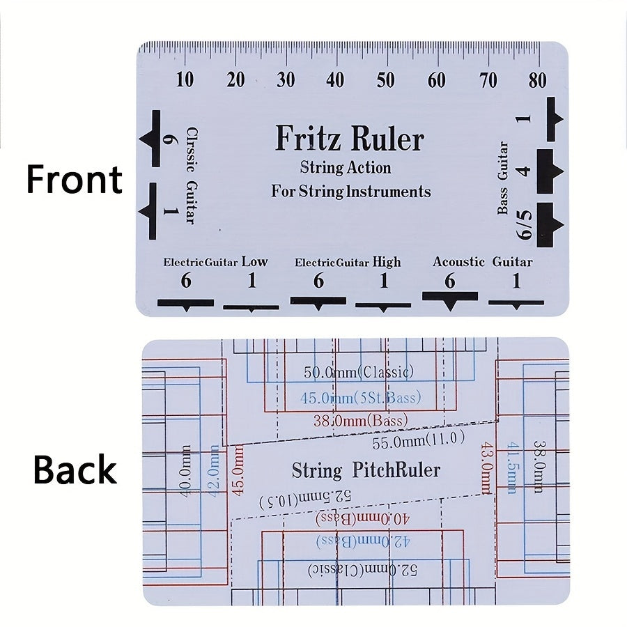 26-piece guitar repair tool kit with wire pliers, string organizer, fingerboard protector, hex wrenches, files, string action ruler, and spanner.