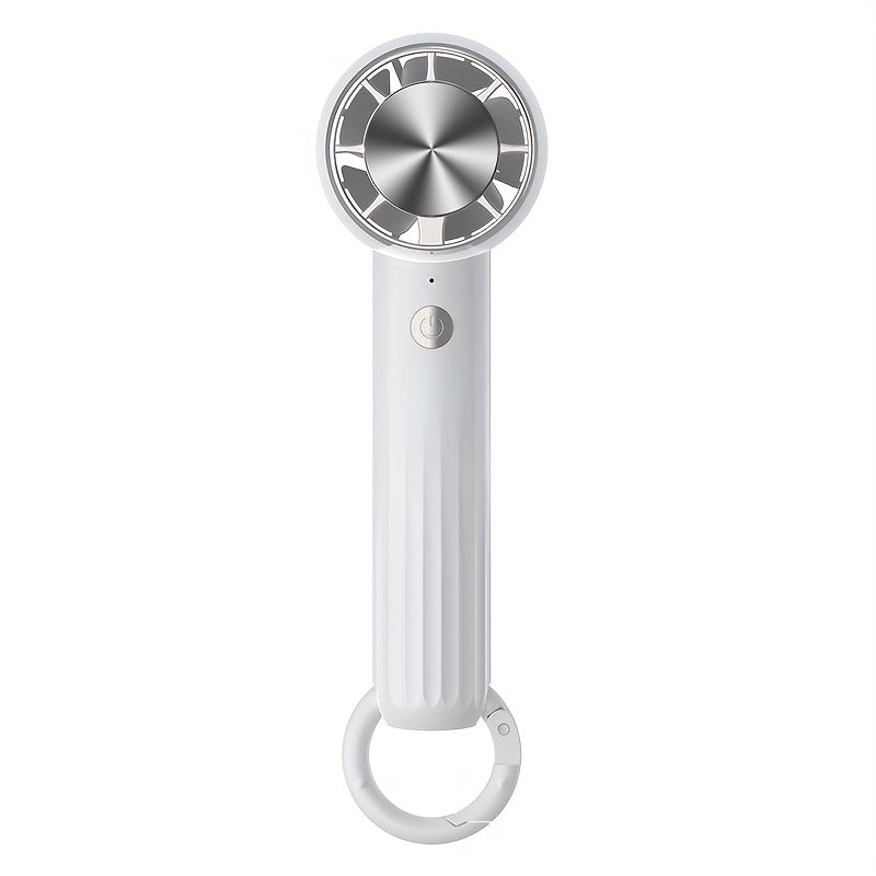 Handheld Fan with USB Rechargeable Portability - Wearable Cooling Mini Fan with Ice-Coated Semiconductor for Indoor & Outdoor Use, Power Cable Included