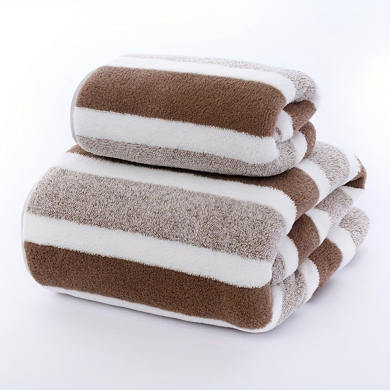 Luxurious Coral Fleece Towel Set, Soft and Absorbent, Perfect for Pool, Home, Gym, RV Bathroom - Quick-Dry and Versatile.