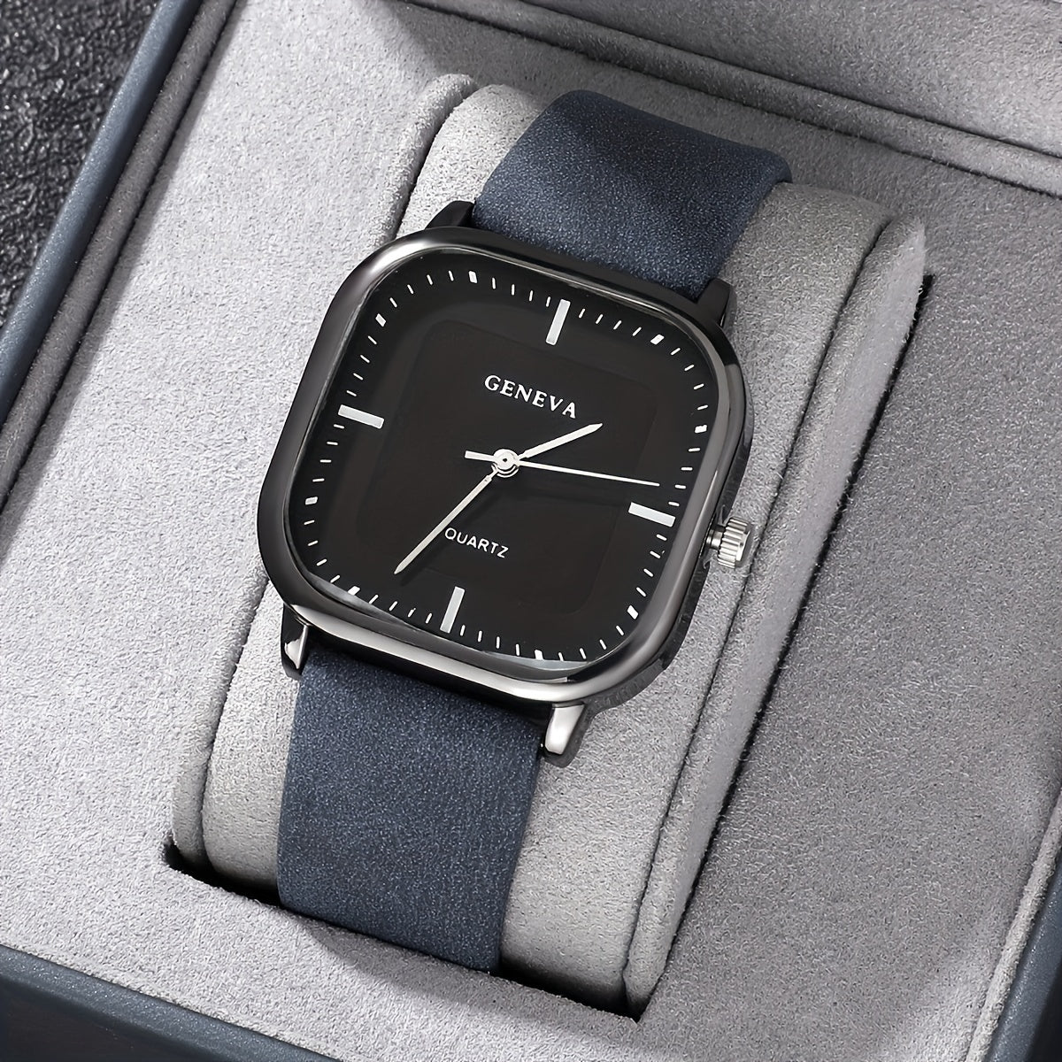 Men's Simple Business Square Quartz Watch - Perfect for Men's Accessories