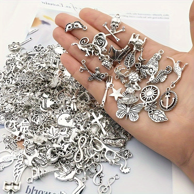 Buy 50 metal mixed charms for DIY jewelry making at an affordable price for small businesses.