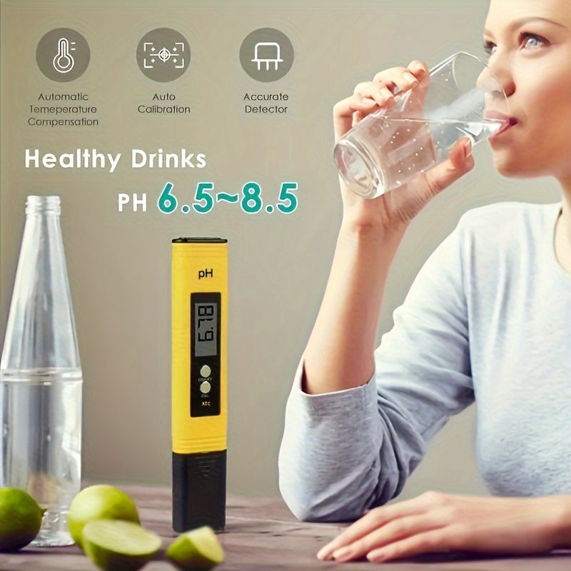 High precision PH meter for household drinking, pool, and aquarium water testing.