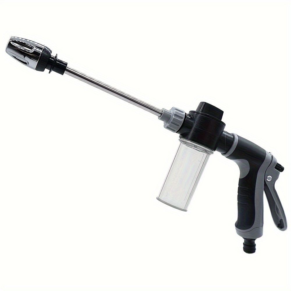 High-Pressure Car Wash Spray Gun with Adjustable Thickened Rod and Copper-Plated Nozzle. Ideal for Cleaning Tools and Garden Hose. Multifunctional Spray Nozzle.