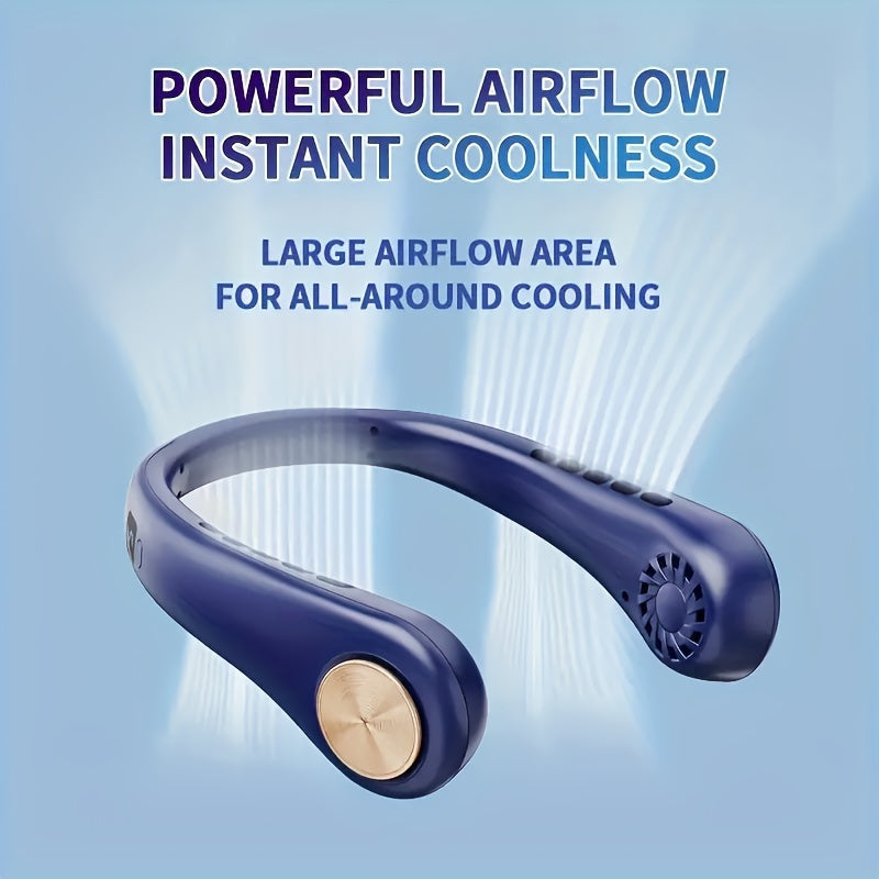 Stay cool and comfortable with the JKUOO Adjustable Neck Fan. Featuring a digital display, 5-speed settings, long-lasting battery, and quiet operation, this fan provides fast cooling relief. Perfect for outdoor activities, travel, summer school, and as a