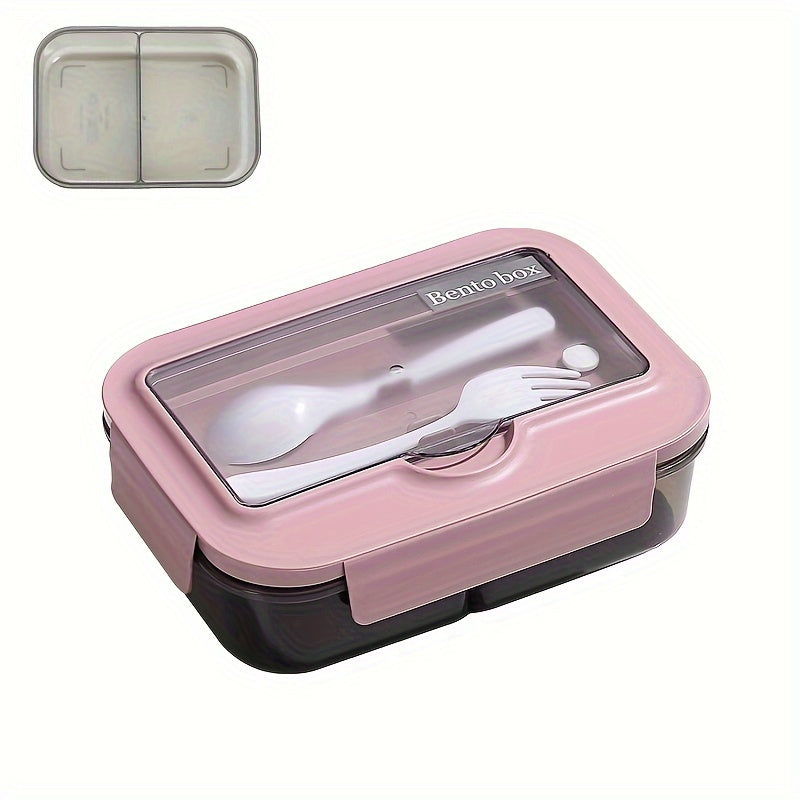 Fresh-keeping Leak-proof Double-layer Lunch Box, Large Capacity, Microwave Safe, Portable Meal Box for Work or School, Nutritional Sub-packaging - Say Goodbye to Fast Food with this 1-piece set.