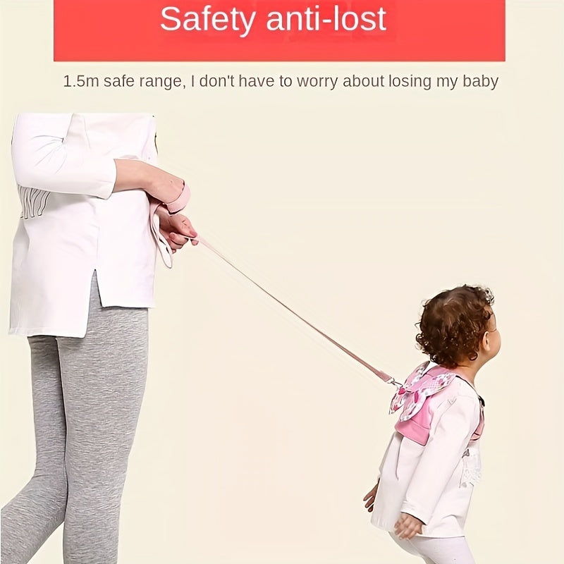 The PanLynner Toddler Harness with Wings is an adjustable safety leash designed for young children. With lightweight winged anti-lost traction rope and polyester child walking strap, this harness is perfect for kids aged 0-3 years old.