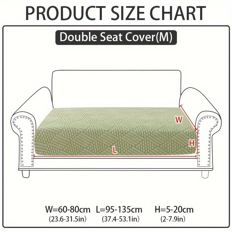 Modern polar fleece jacquard sofa slipcover with elastic band for a fitted look. Machine washable and pet-friendly. Fits sectional, armchair, loveseat, 3-seater, and 4-seater sofas. Includes armrest covers. Great Christmas gift idea.