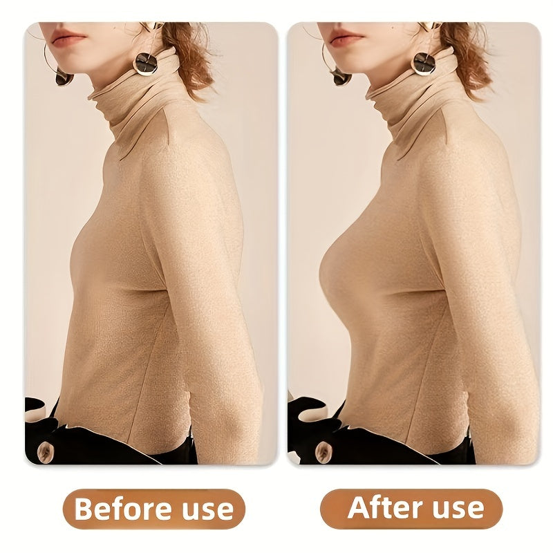 Reusable self-adhesive nipple covers for women.