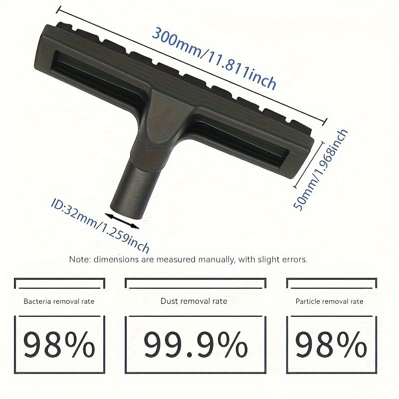 1 pack of European-style floor brush head combination tool, suitable for 32mm/35mm caliber universal vacuum cleaners. Ideal for cleaning floors and carpets, compatible with various brands such as Bissell, Eureka, Royal, Dirt Devil, Electrolux, Panasonic