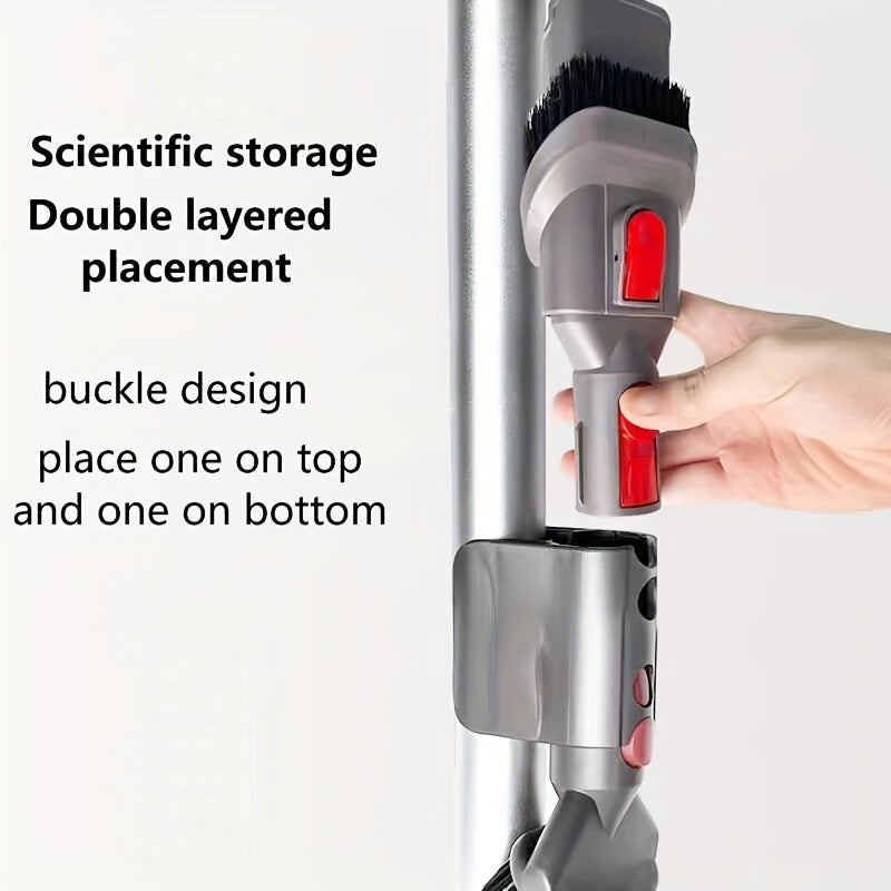 Durable ABS Material 2-in-1 Suction Head Storage Clip for Dyson Vacuum Cleaner Models V6, V7, V8, V11, V15 | Organizer Available