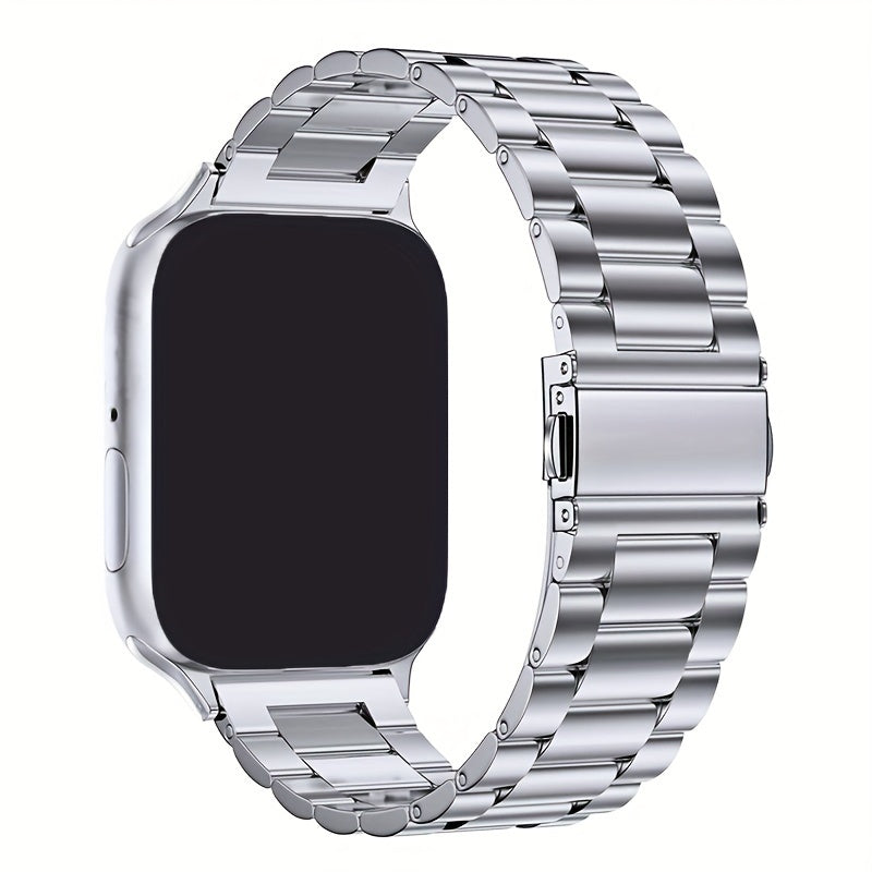 Metal Business Strap Stainless Steel Wristband Compatible with IWatch Series 9, 8, 7, 6, 5, 4, 3, 2, 1, and SE Bracelet for Ultra 2 and Ultra Band in sizes 49mm, 45mm, 44mm, 41mm, 40mm, and 38mm.