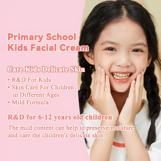 Yaby Primary School Kids Facial Cream - 1pc | Designed for Girls Aged 6-12 | 50G/1.764 Oz. | Gentle Kids Facial Lotion | Hydrating Kids Facial Moisturizer | Essential Winter Skincare for Kids | Perfect for Christmas Gifts | Imported from Korea | Ideal