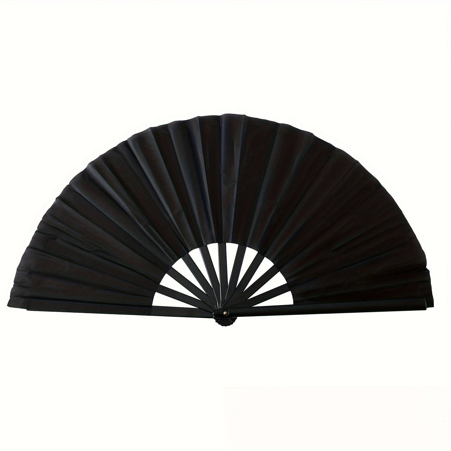 Classic Kung Fu Style Double-Sided Plastic Fan for Tai Chi, Chinese Dance, and Martial Arts - Elegantly Designed