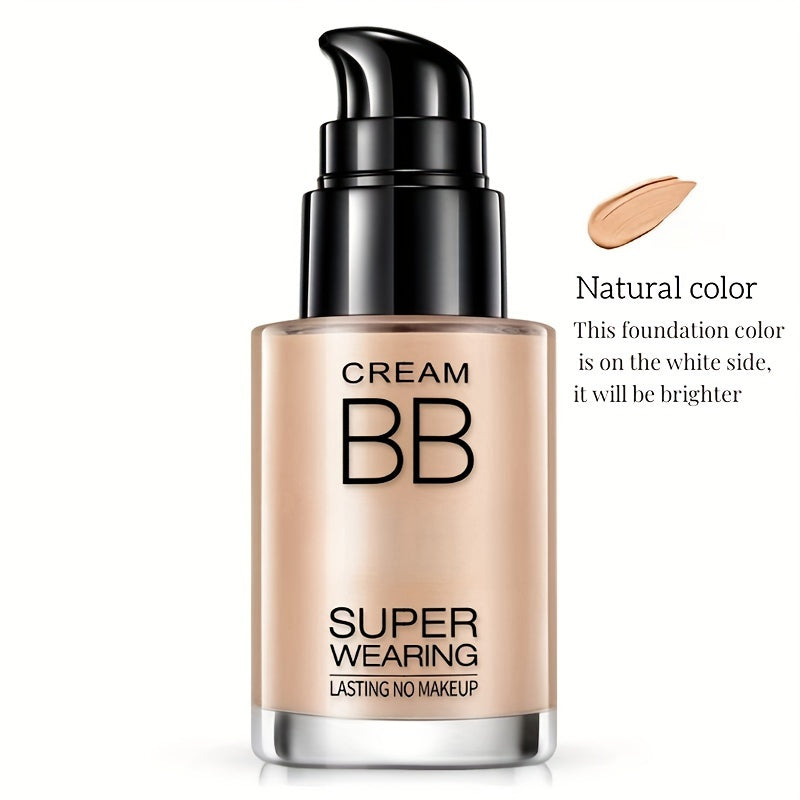 BB cream liquid foundation with long-lasting flawless finish, medium coverage, and moisturizing properties. Suitable for all skin types. Great holiday gift for women.