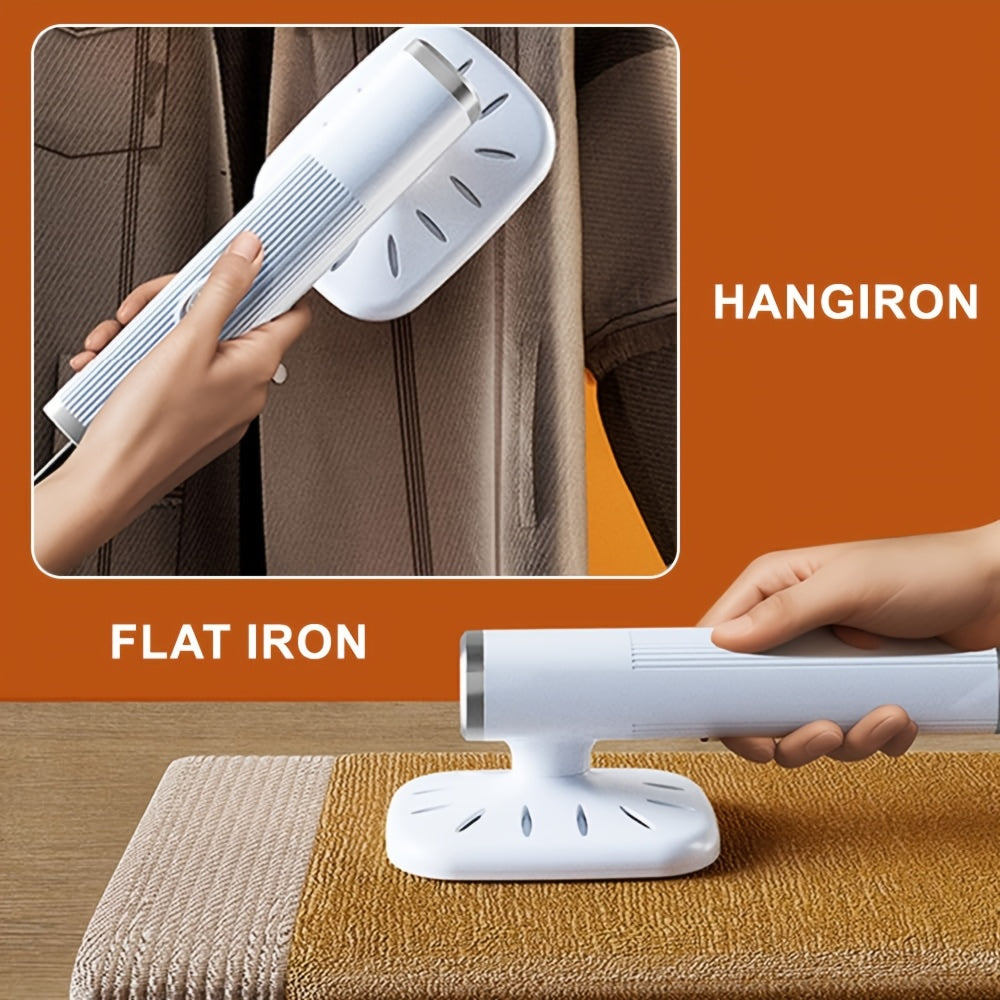 Mini Ironing Machine: Compact, Portable, and USB-Powered - Featuring Rotatable Handheld Steam Iron with Wrinkle-Free Garment Technology. Foldable Design for Easy Travel and Home Use. Available in White & Black/Copper - Perfect Mini Iron for Clothes.