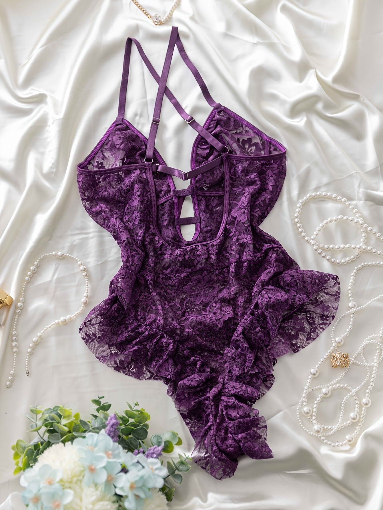 The Purple Wave Bodysuit is a sexy and stylish option for a comfortable and flattering look.