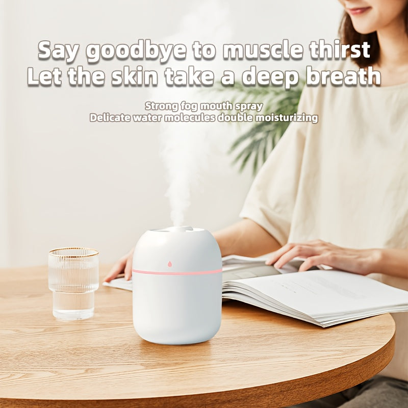 A versatile night light aromatherapy machine with USB humidifier, suitable for various spaces such as bedrooms, living rooms, offices, and cars. Features Lucky Color car aromatherapy option