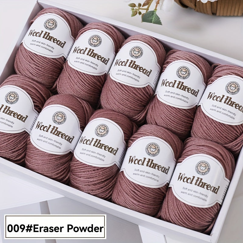 10pcs of high-quality BAYEXY Australian Wool Yarn, perfect for DIY crochet and knitting projects