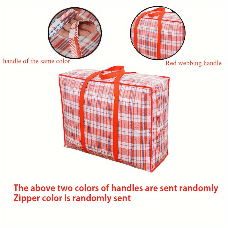 Foldable Storage Bags with Handles - Available in Sets of 1/2/3/4, Perfect for Organizing Quilts & Clothes during Seasonal Changes, Travel, and Moving