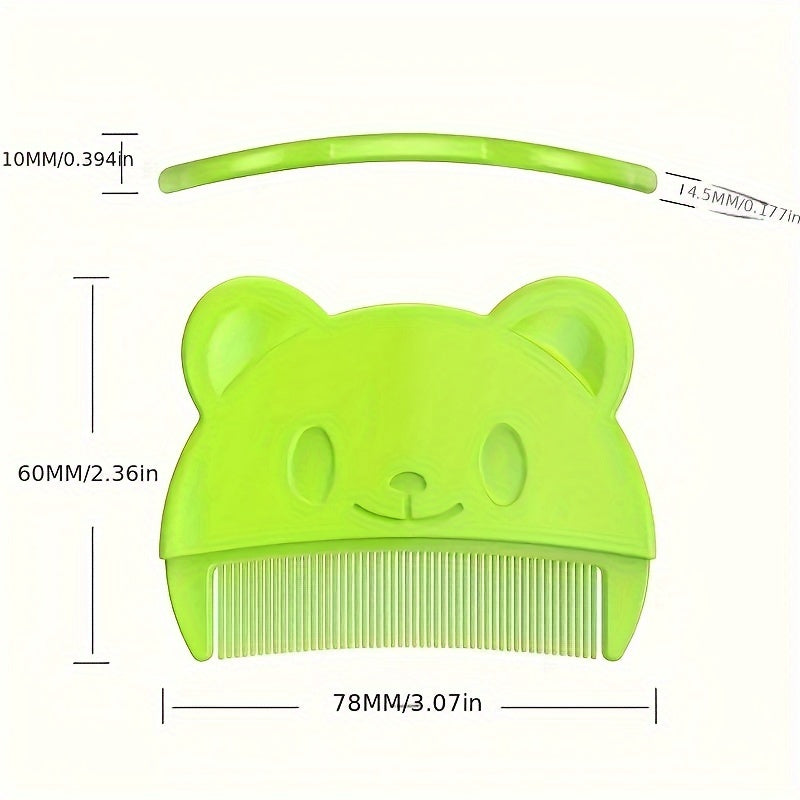 Set of 2 Baby Grooming & Healthcare Tools: Silicone Shampoo Brush and Gentle Comb for Ages 0-3