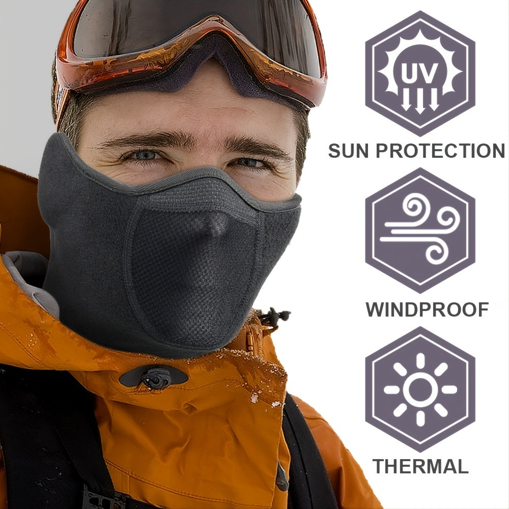 Best-Selling WTACTFUL Men's Winter Face Mask & Scarf with Ear Protection - Ideal for Skiing, Cycling, and Running