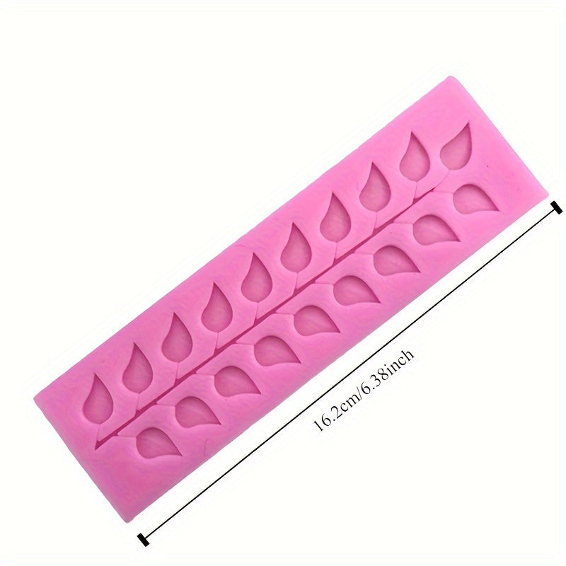 The Premium Silicone Lace Leaf Mold is perfect for creating intricate fondant and chocolate designs. This versatile cake decorating tool is lead-free and heat resistant, able to withstand temperatures from -40°C to 230°C.