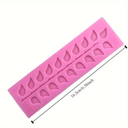 The Premium Silicone Lace Leaf Mold is perfect for creating intricate fondant and chocolate designs. This versatile cake decorating tool is lead-free and heat resistant, able to withstand temperatures from -40°C to 230°C.