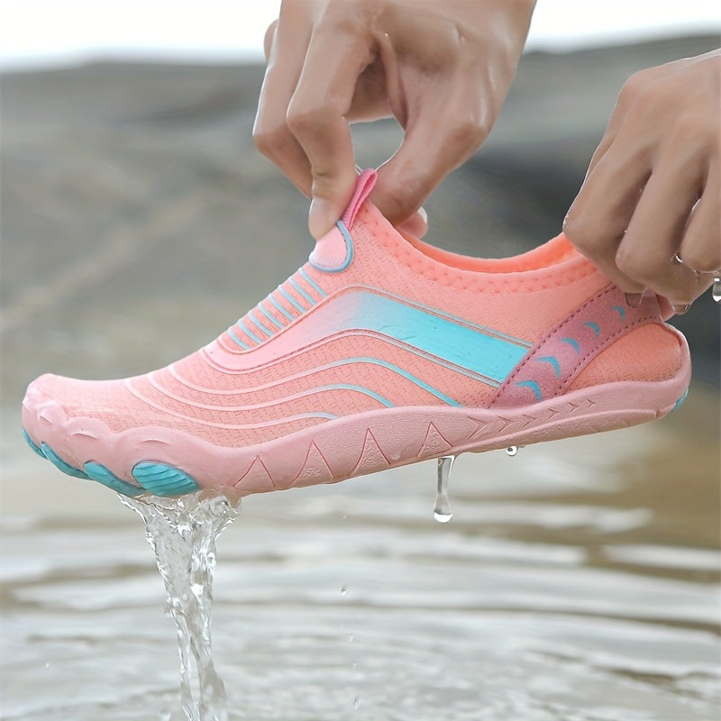 Fast-drying footwear ideal for fishing, surfing, hiking, and beach activities; features breathable comfort and non-slip sole for versatility.