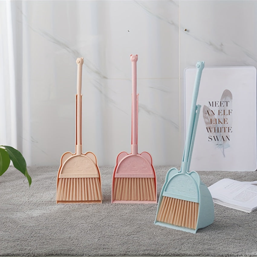 A Cute Mini Broom and Mop Set Perfect for Home Cleaning, Mini Broom Combo for Household Cleaning, Essential Cleaning Supplies and Tools.