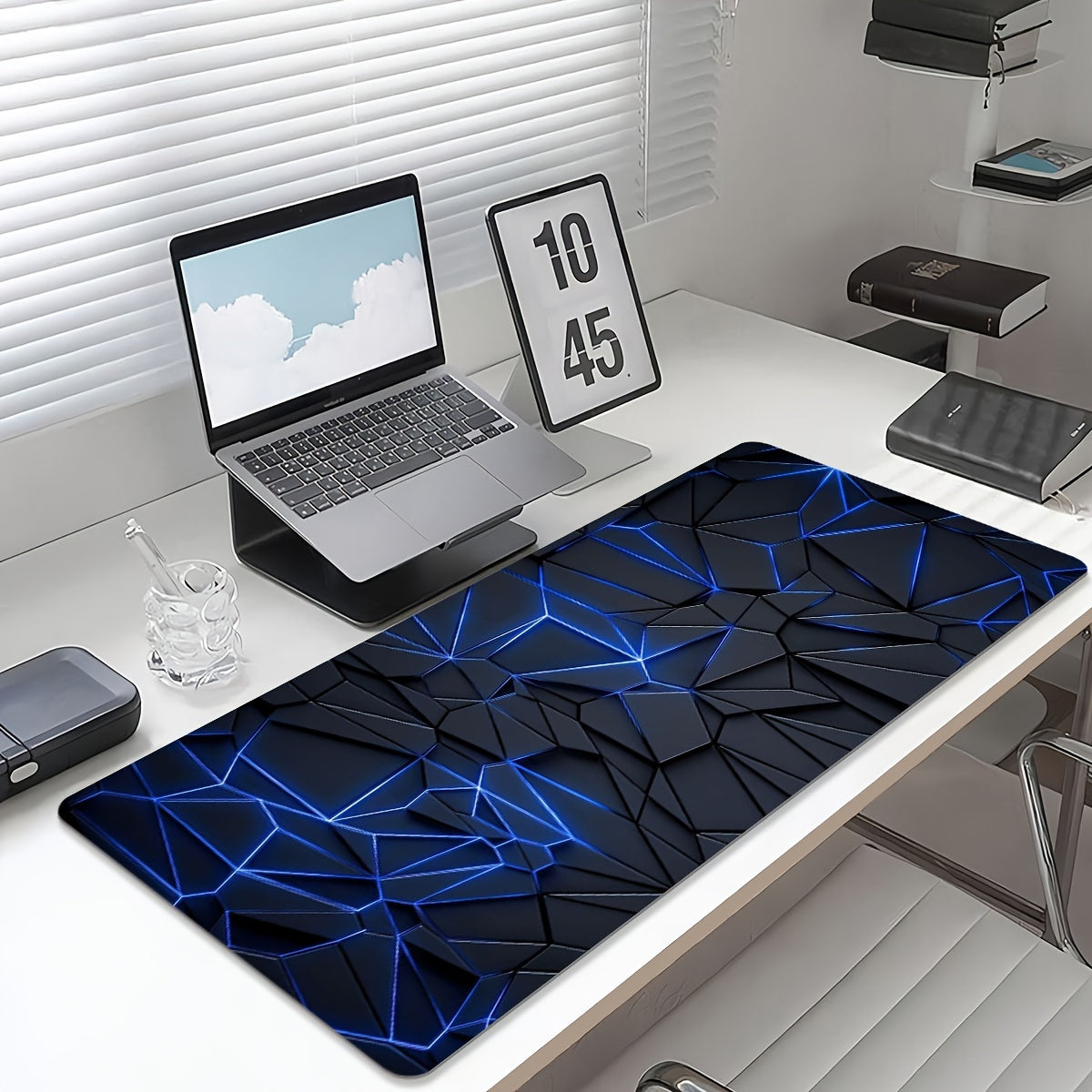 Durable, large, stylish geometric mouse pad for computers and laptops - waterproof, non-slip, perfect for gamers or office use.