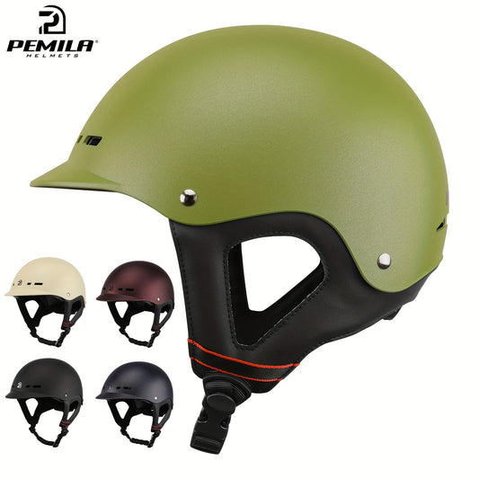 PEMILA Classic adult riding helmet with ABS shell and adjustable chin strap in various colors.