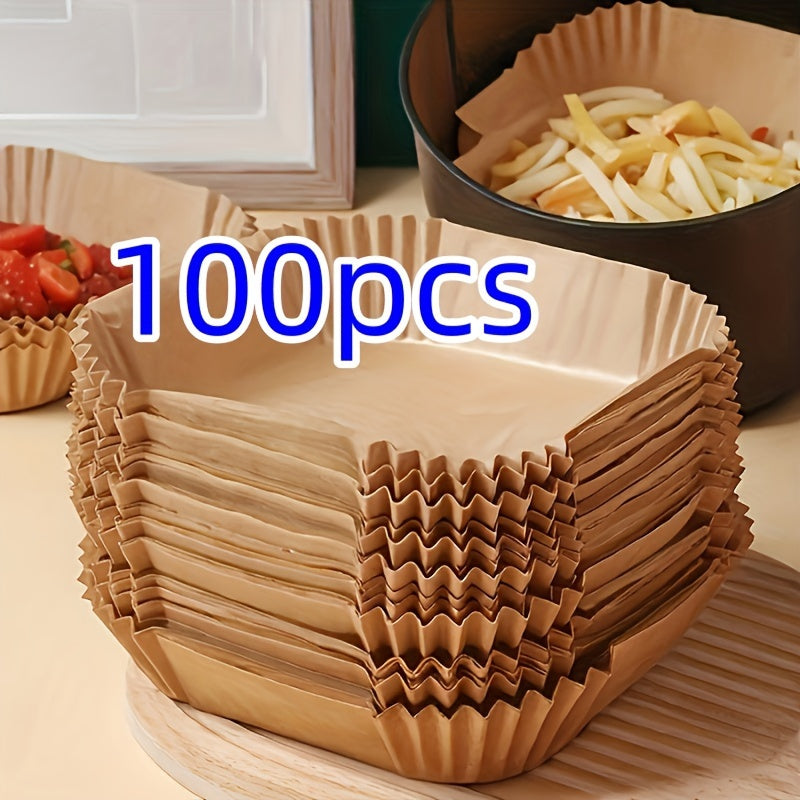 50 to 100 pieces of Non-Stick Baking Liners - Great for Cooking Without Grease, Suitable for Ovens and Air Fryers - Perfect for Holiday Baking during Christmas, Halloween, Easter, Hanukkah, and Thanksgiving