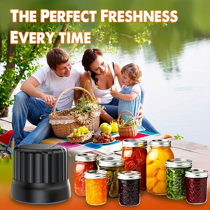 The Mason Jar Vacuum Sealer Set is an electric canning jars vacuum machine kit with an enhanced motor, designed for both wide mouth and regular mouth Mason lids. This versatile tool is perfect for sealing and storing food with a Food Saver, ensuring