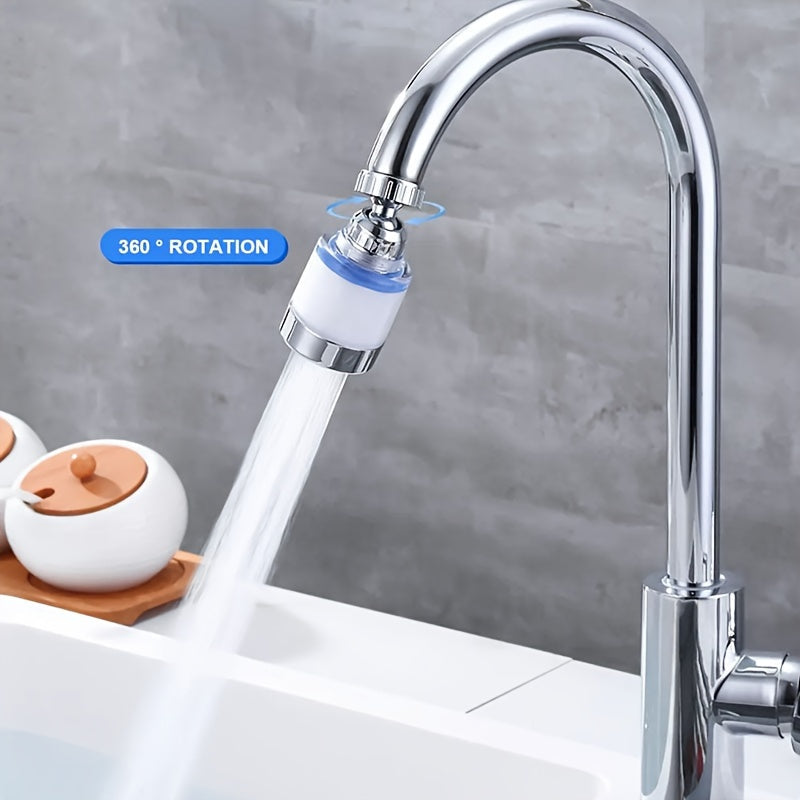 360 Degree Rotating Front Filter Faucet Filter for Bathroom and Kitchen Tap Water Purifier with Pressure Boosting and Splash-proof Faucet Shower