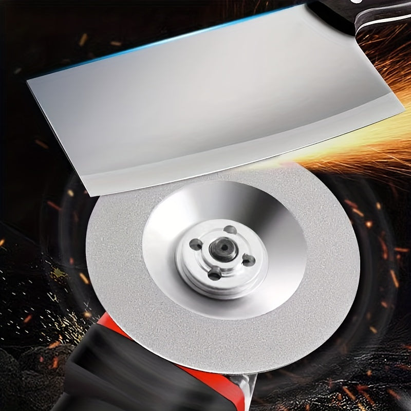 Bestseller: 4-Inch 100mm Diamond Grinding Cup Wheel for Knife Sharpening, Flat Lap Disc for Polishing and Grinding, Suitable for Professional Use on Metal