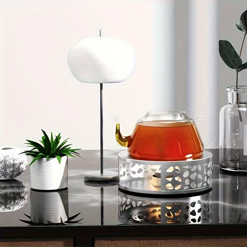 Tea Warmer in Stainless Steel - Candle-Powered for Kitchen & Dining Room, No Electricity Required