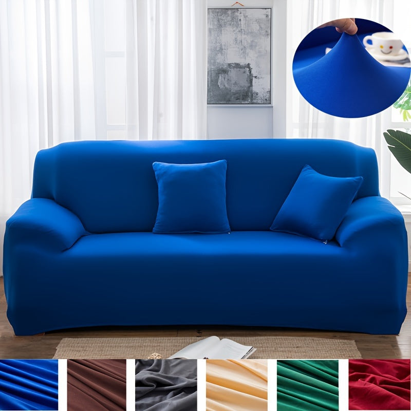 Durable, non-slip sofa cover resistant to cat scratches, suitable for any room, with minimalist design for home decoration.